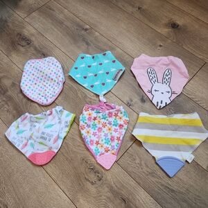 Baby Girl Teething Bandana Bibs